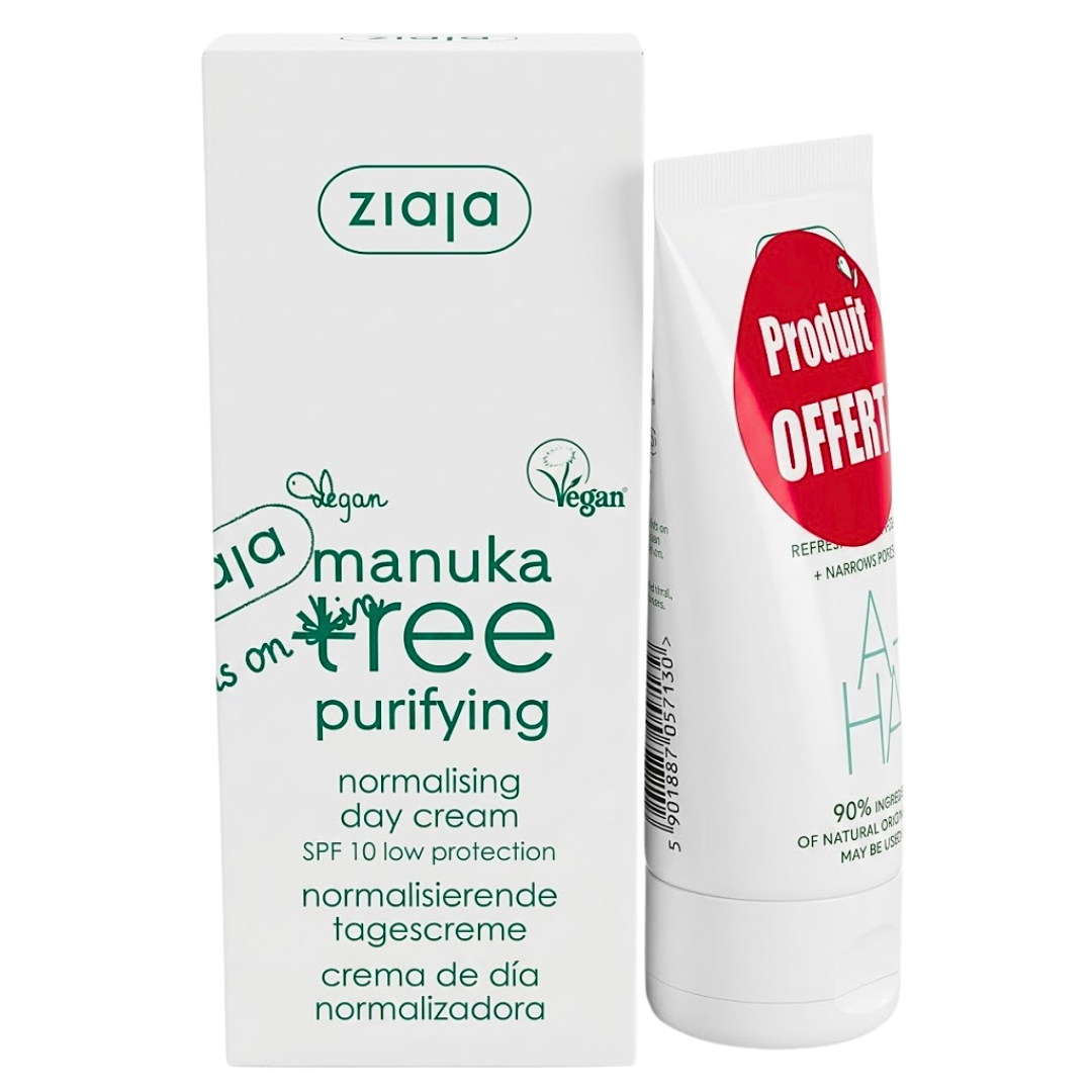 Ziaja Manuka Tree Creme De Jour Peaux Mix A Grasse 50ml+Masque 55ml Duo Pack Maroc