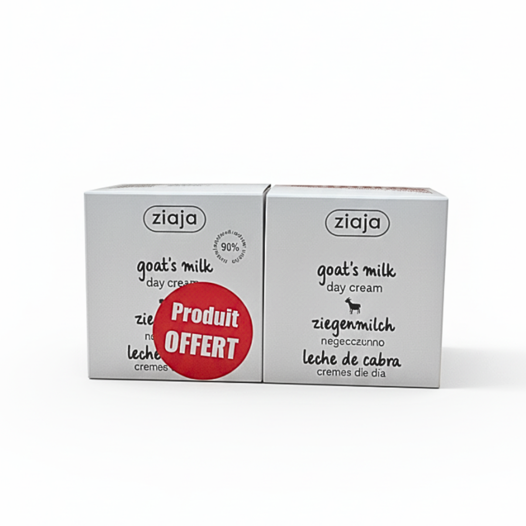ZIAJA Goat’s Milk au Lait de Chevre Creme de Jour 50ml+creme de Nuit 50ml Maroc