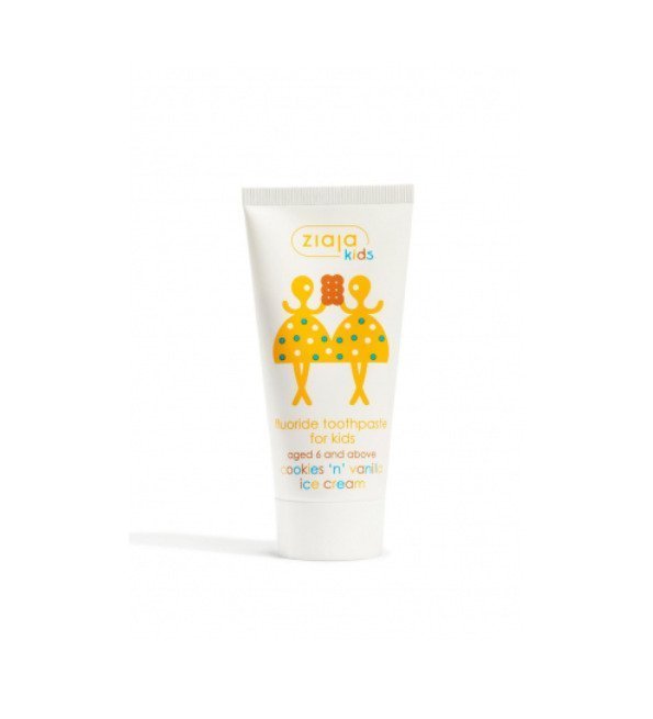 ZIAJA Kids Dentifrice Cookies et Vanilla 6ans 50ml Maroc