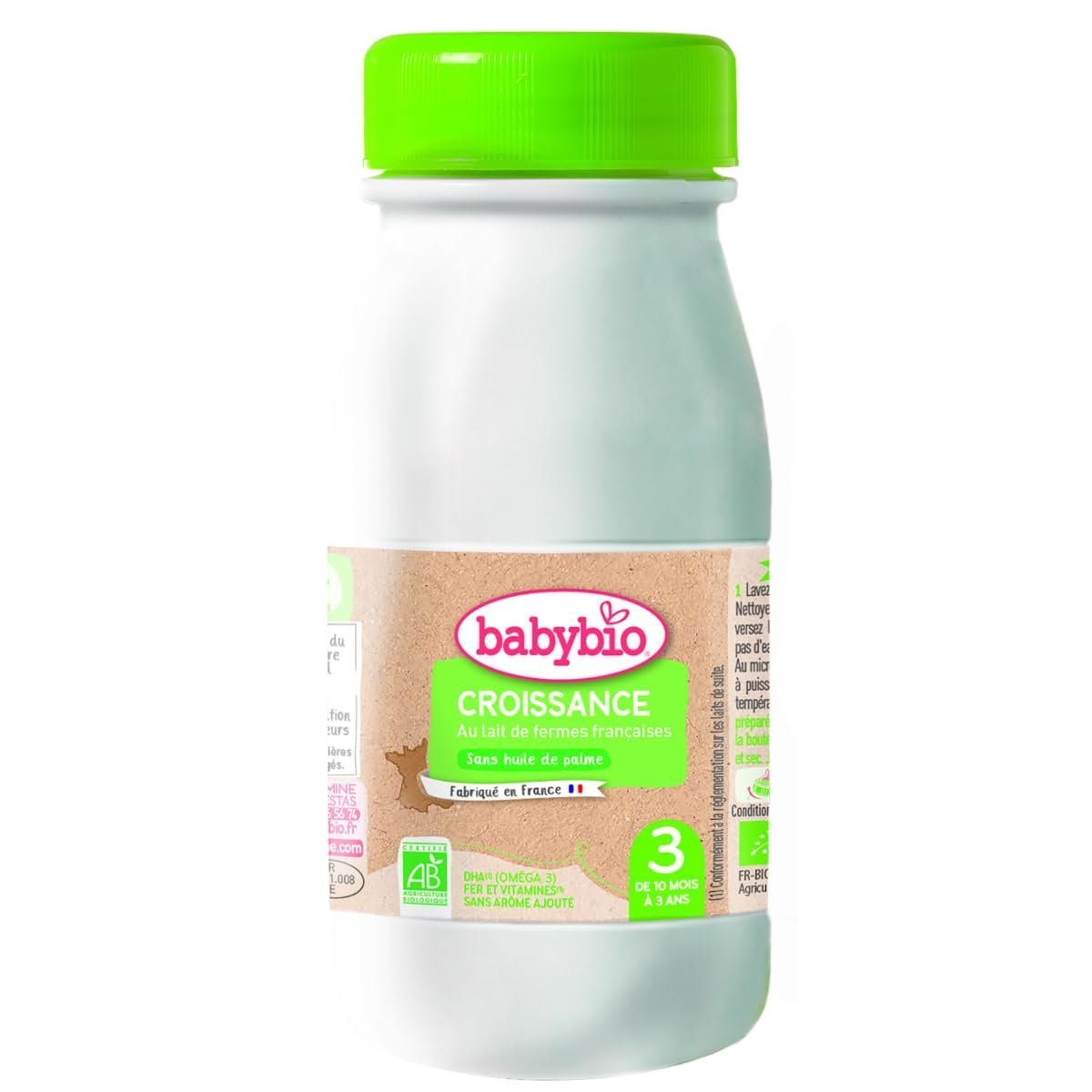 BABYBIO Lait Croissance Liquide 250ml Maroc
