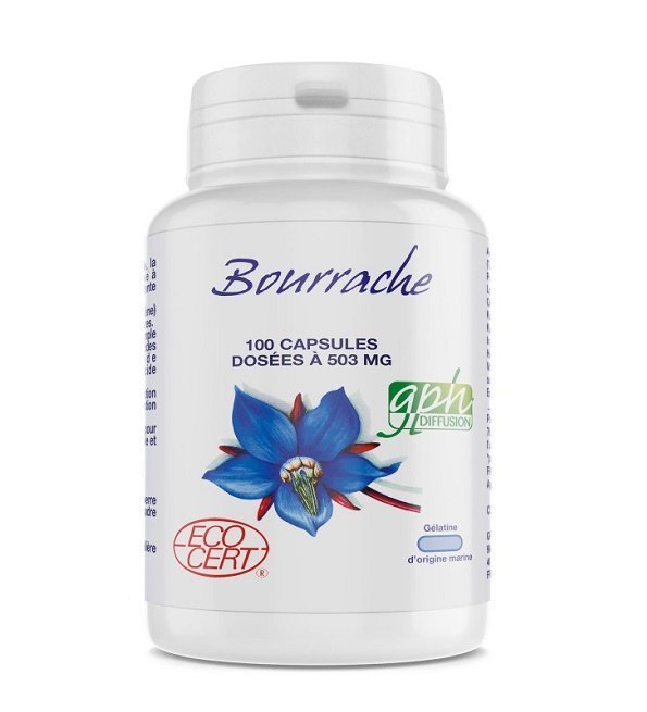 GPH Bourrache 503mg 100 Capsules Maroc