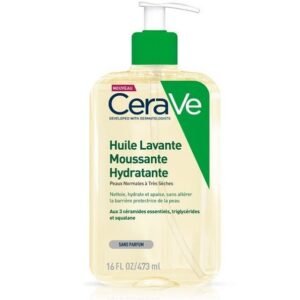 CeraVe Huile Lavante Moussante Hydratante Peau Très Sèche à Atopique | 473ml Maroc