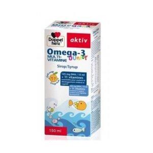 DOPPEL HERZ Aktiv Omega-3 Junior Multivitamine Sirop 150ml Maroc