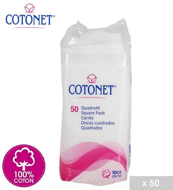 COTONET Coton Carres 50 Pièces Maroc