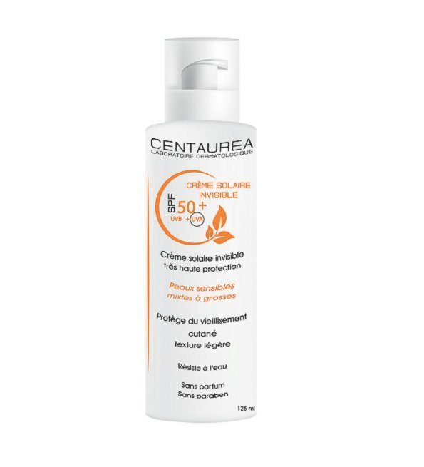 Centaurea Crème Solaire Invisible Spf50+ 125ml Maroc
