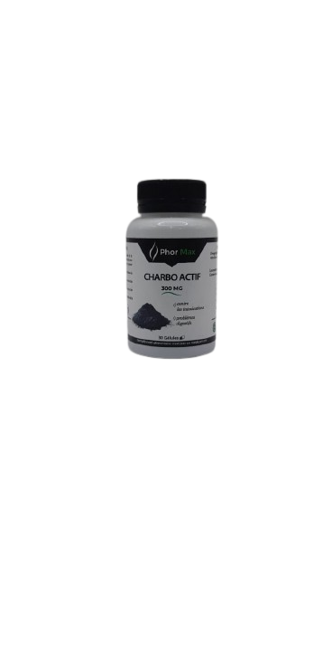 Phormax Charbon Actif 30 Gelules Maroc