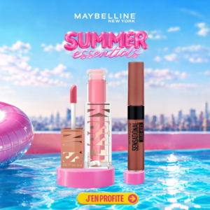 MAYBELLINE Sunkisser 05 Blazing Blush 4.7ml + Sensational Liquid N08 Pack Maroc