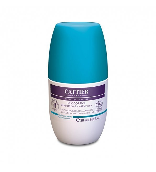Cattier Déodorant Roll-On Fraicheur Marine 50ml Maroc