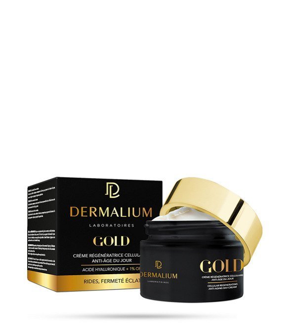 DERMALIUM Gold Crème Régénératrice Cellulaire Anti-Âge du Jour 50ml Maroc
