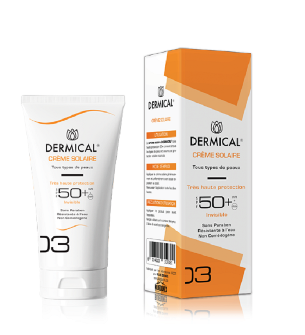 DERMICAL Crème Solaire Spf50+ Maroc