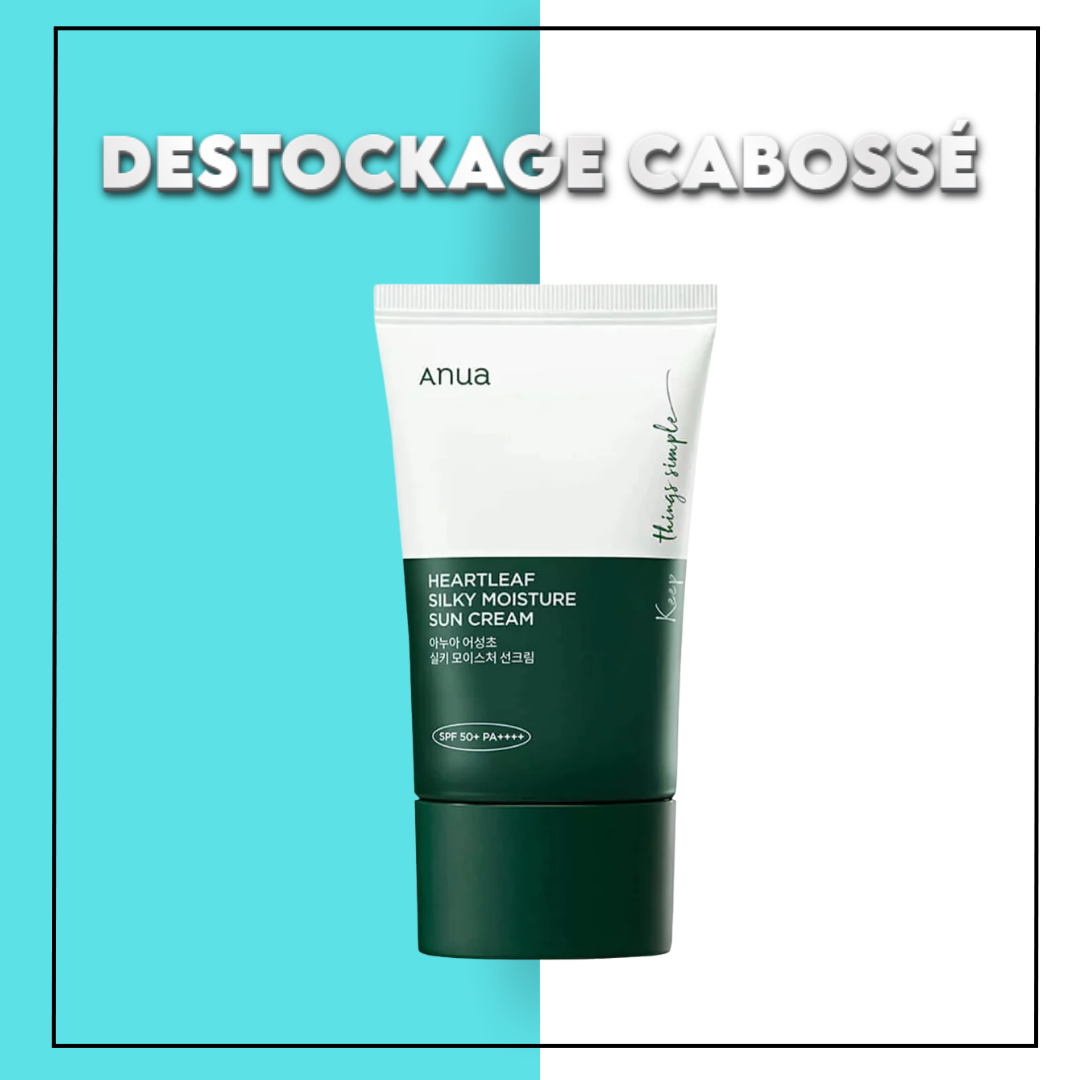 ANUA Heartleaf Siky Moisture Sun Cream 50ml – Destockage Cabossé Maroc
