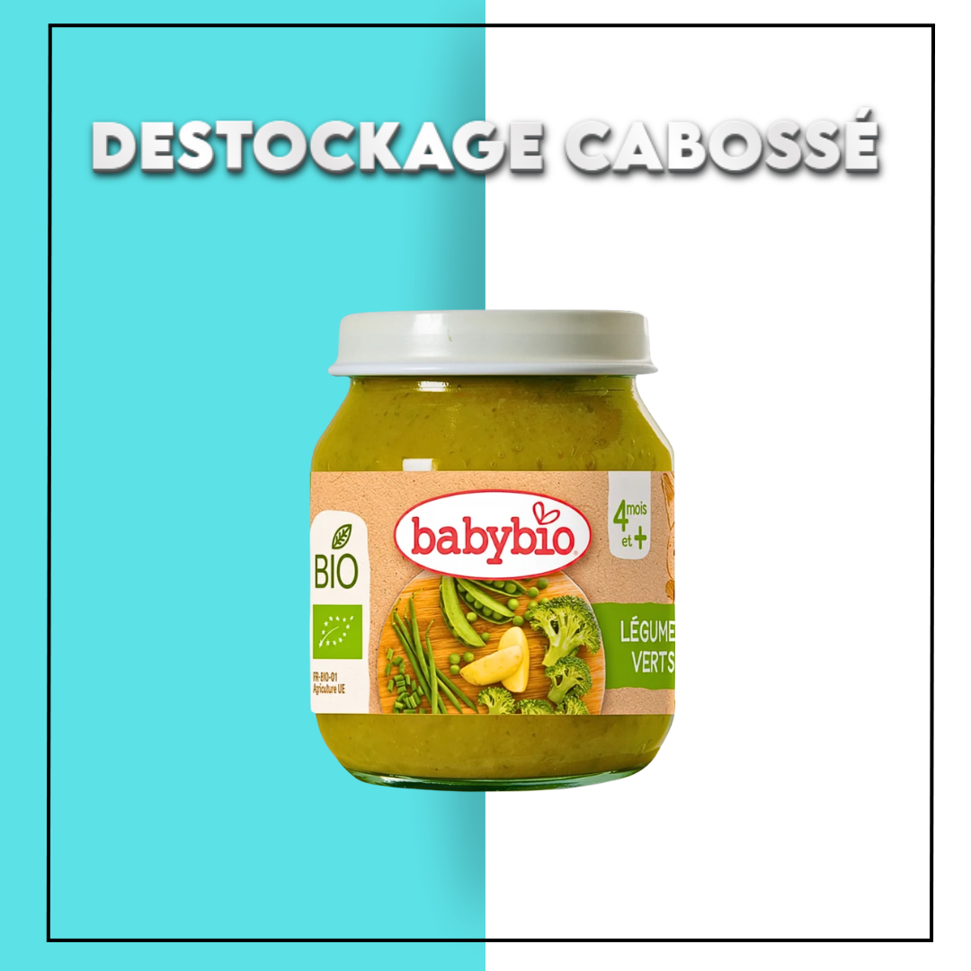 BABYBIO Petit Pot Legumes Verts 130g – Destockage Cabosse Maroc