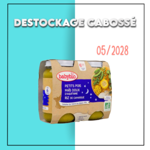 BABYBIO Pot Bonne Nuit Petits Pois Mais Riz 2*200g – Destockage Cabosse Maroc