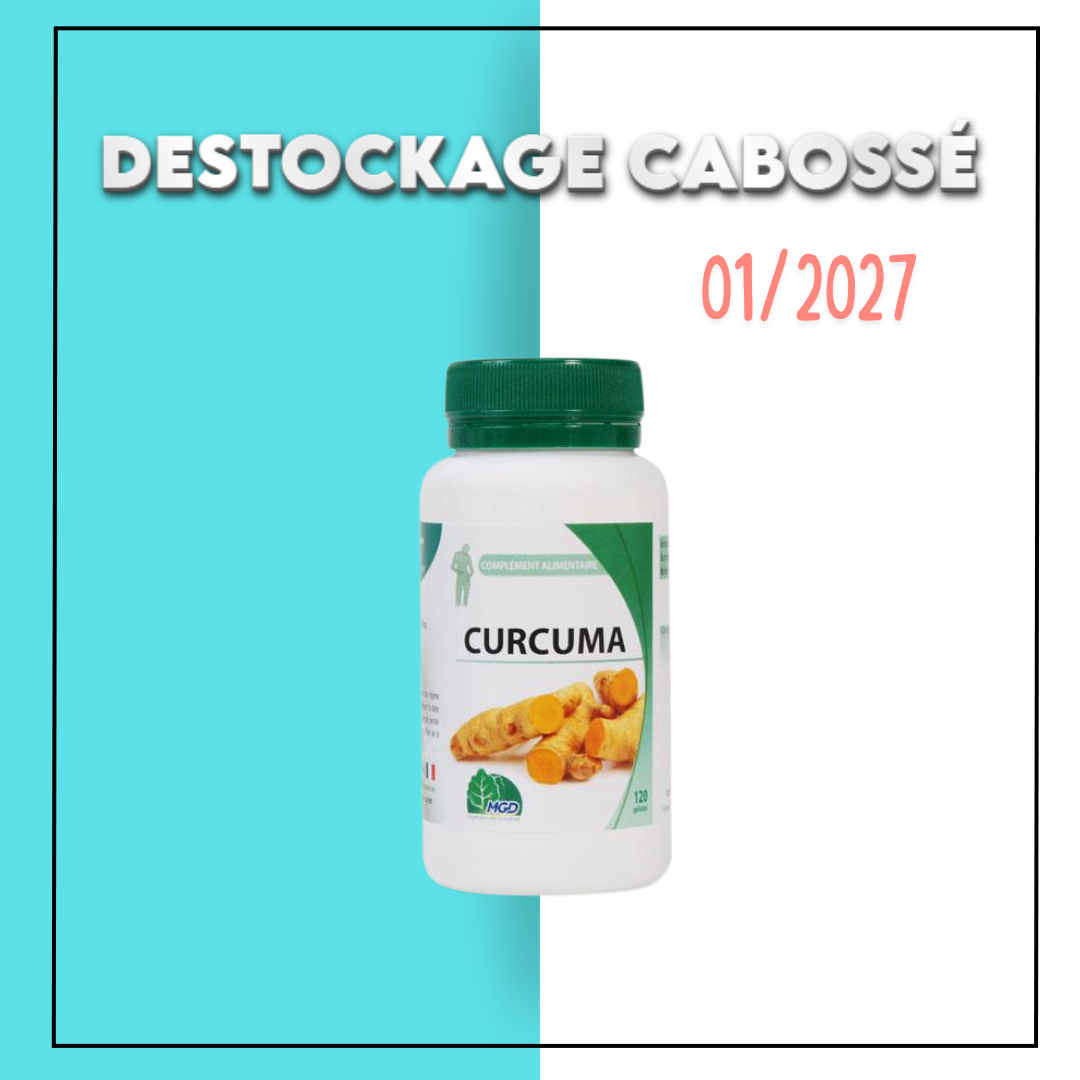 MGD NATURE Curcuma 120 Gelules – Destockage Maroc