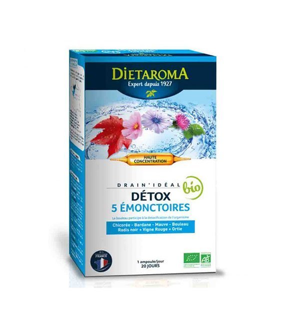 DIETAROMA Detox 5 Emonctoires 20ampoules *15ml Maroc