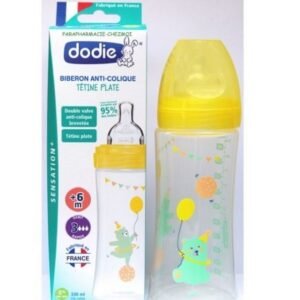 DODIE Biberon Senstation+ Tétine Plate 330ml + 6m Jardin Maroc