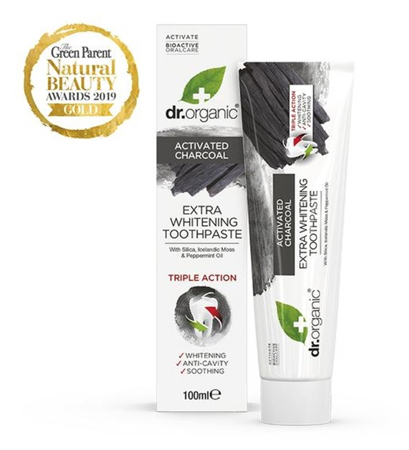 Dr Organic Dentifrice au Charbon 100ml Maroc