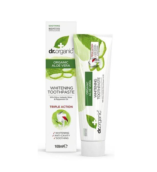 Dr Organic Dentifrice à L’aloe Vera 100ml Maroc