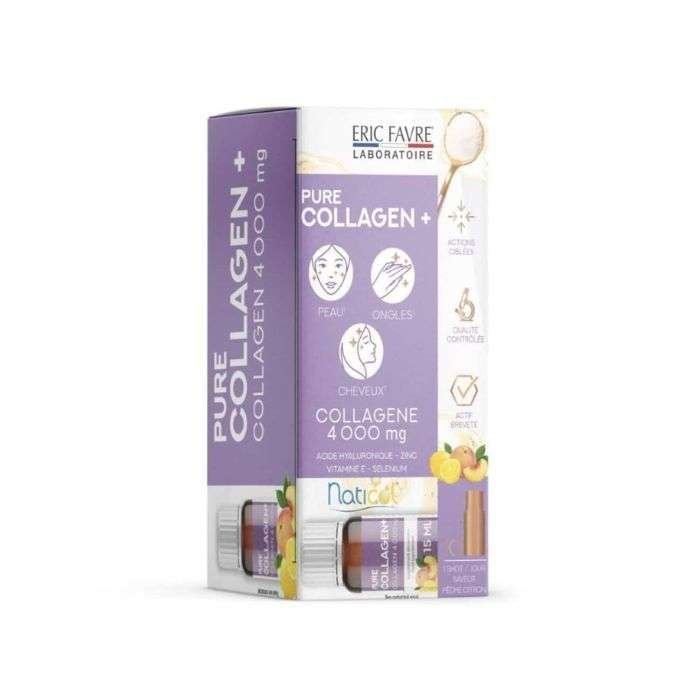 ERIC FAVRE Pure Collagen + 10*15ml Peche et Citron Maroc
