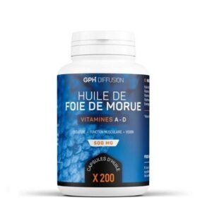 GPH Diffusion Huile de Foie de Morue – 200 Capsules Maroc