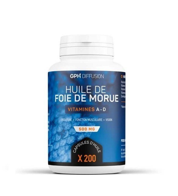 GPH Diffusion Huile de Foie de Morue – 200 Capsules Maroc
