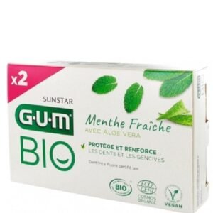 GUM Dentifrice Menthe Fraîche Aloe Vera Bio Lot de 2 X 75 ml Maroc