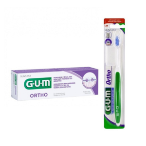 GUM Dent Ortho 75ml+bad Orthontic 124 Pack Maroc