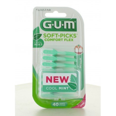 GUM Soft Picks Confort Menthole 40pcs 670 Maroc