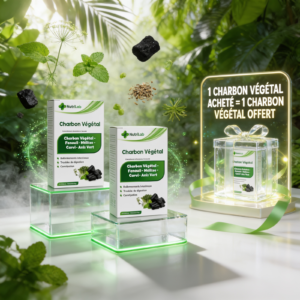 NUTRILAB Charbon Vegetal 2x30capsules Pack Maroc