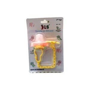JUNIORS Sucette en Silicone Jub 2émé Age +clips Maroc