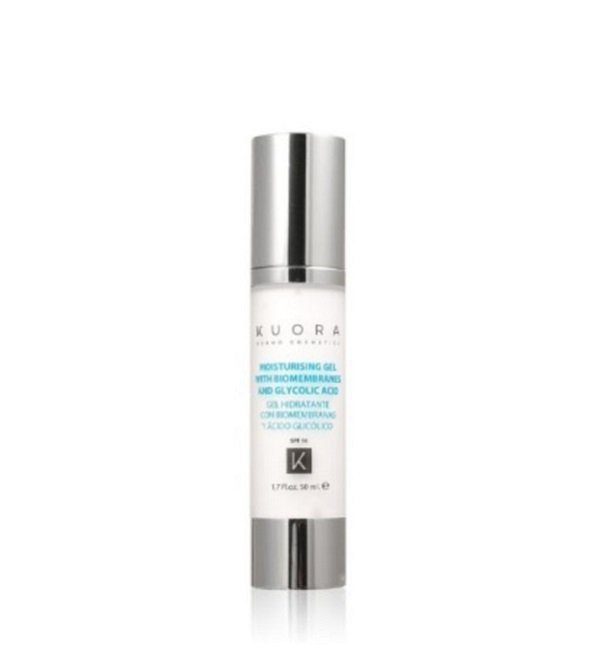 KUORA Gel Hydratant aux Biomembranes et a L’acide Glycolique Spf10 50ml Maroc