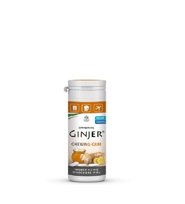 GINJER Chewing-Gum Gingembre Miel 30 g Maroc