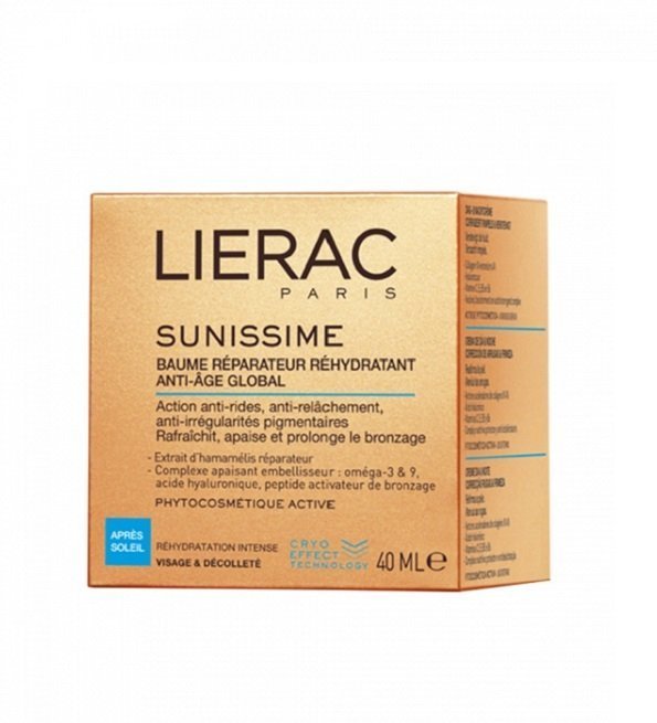 LIERAC Sunissime Apres Soleil Baume Reparateur Visage et Decollete 40ml Maroc