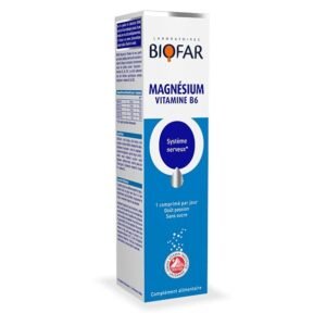 BIOFAR Magnésium B6+b2 20 Capsules Maroc