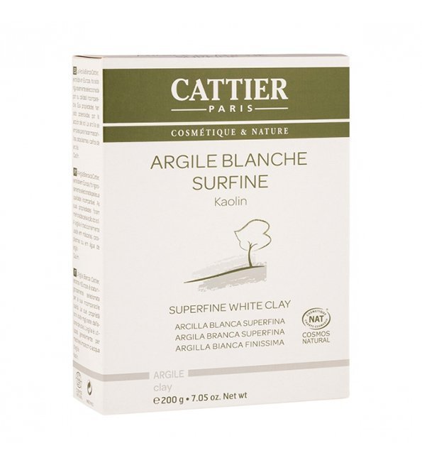 Cattier Argile Verte Blanche Surfine 200g Maroc