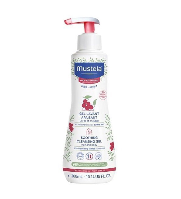 MUSTELA Gel Lavant Apaisant Corps et Cheveux Peaux Tres Sensibles 300ml Maroc