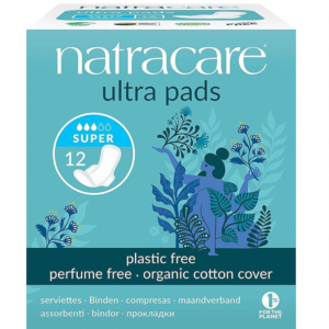 Natracare Serviette Ultra Super + Wings 12unités Maroc