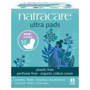 Natracare Serviette Ultra Long + Wings 10 Unités Maroc