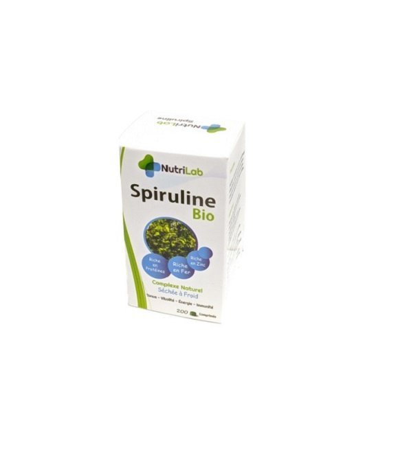 NUTRILAB Spiruline 120 Comprimès Maroc
