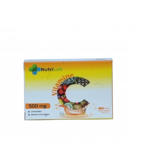NUTRILAB Vitamine C 500 mg – 30gélules Maroc