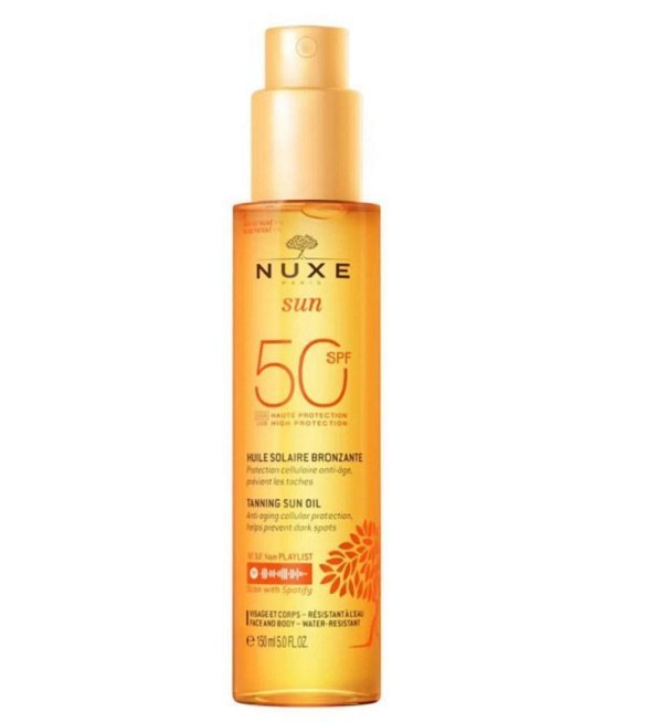 NUXE Huile Solaire Bronzante Haute Protection Spf50 Visage et Corps 150 ml Maroc