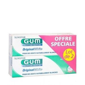GUM Dentifrice Original White 75ml Lot de 2 Maroc