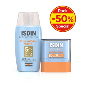 ISDIN Fotoprotector Fusion Water Magic 50ml+fotoprotector Stick-50% Pack Maroc