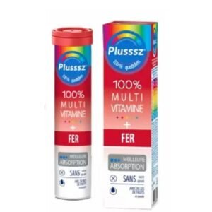 PLUSSSZ Multivitamine + Fer Plusssz 20 Comprimés Effervescents Maroc
