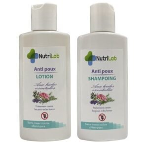 Nutrilab anti poux lotion et shampoing 125ml pack 2en1 Maroc