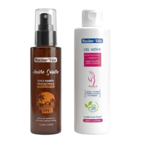 Racine Vita Ambre Solaire Spf15 125ml+gel Intime Fraicheur Pack Maroc