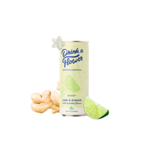 Drink a flower Limonade Botanique Gingembre Citron Vert 250ml Maroc