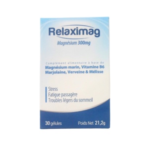 Relaximag Magnesium 300mg 30 Gelules Maroc