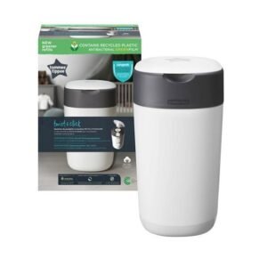 TOMMEE TIPPEE Poubelle à Couches Anti-Odeur Twist & Click- Blanc Maroc