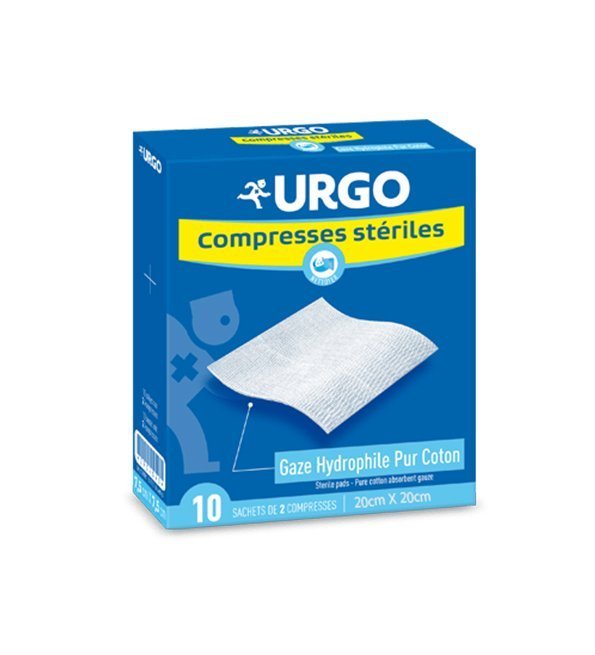URGO Compresses Stériles de Gaze 20cmx20cm Maroc